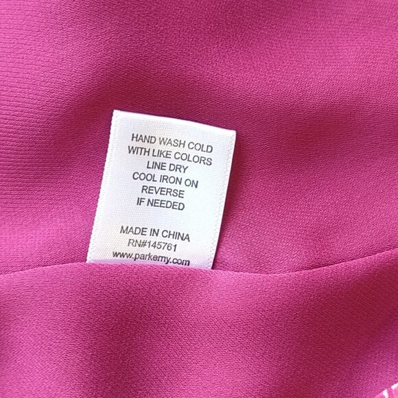 Parker Floral Pink Paisley Halter Mini Dress Ruffles Flirty Feminine Size Small - Picture 10 of 11